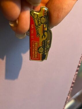 Vintage Dale Earnhardt Enamel Pin - Red & Black